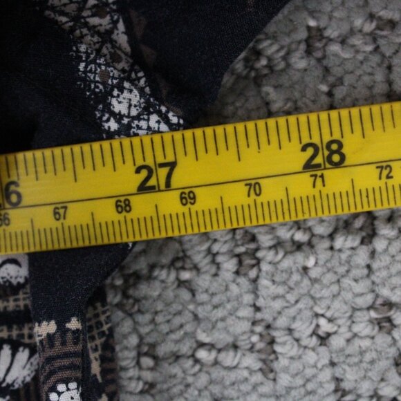 Vintage Moda Campia Moda Shirt Men XL Navy Blue Button Down Geometric Cotton 90s - Picture 8 of 9